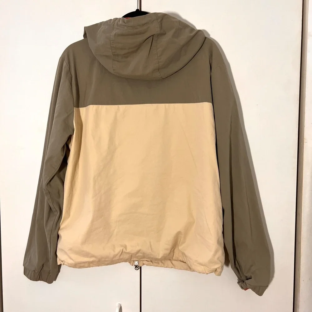Marine Layer Dawson Stretch Twill Hooded Windbreaker Jacket Mens M Full Zip